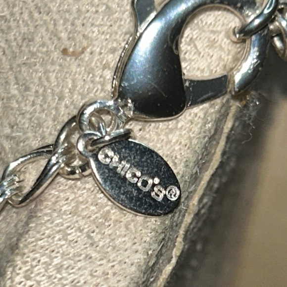 Chicos Dazzling Silver Crystal Beads Necklace - Picture 3 of 6